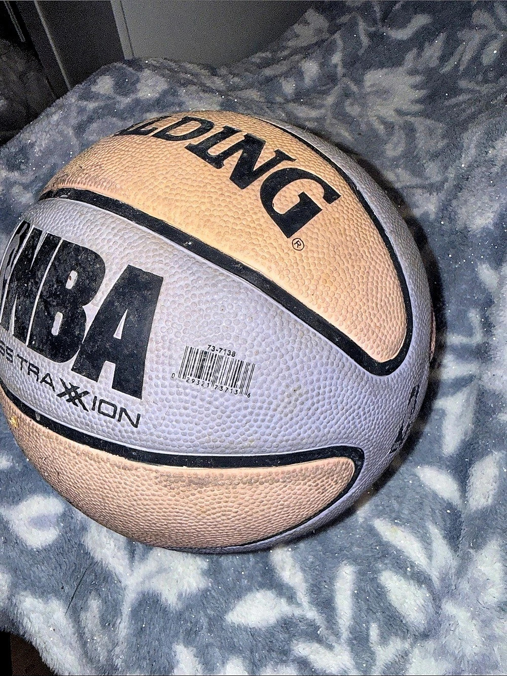 Spalding NBA Cross Traxxion Basketball Orange & White